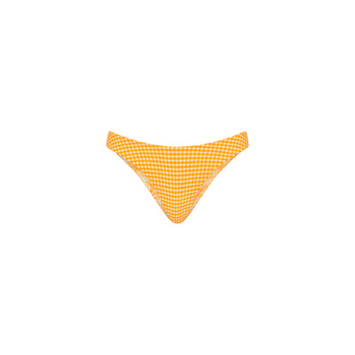 Minimal Full Coverage Bikini Bottom - Orange Cream