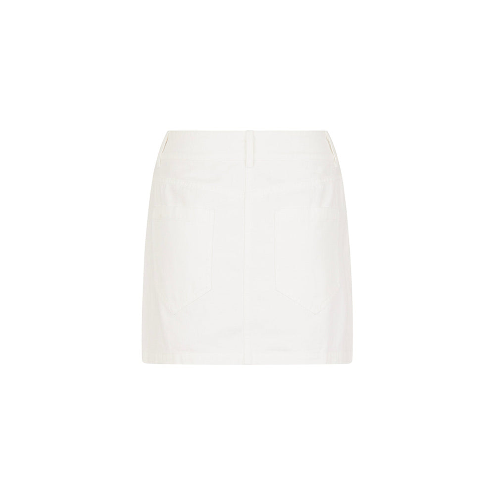 Applique Jean Mini Skirt - Chantilly Denim
