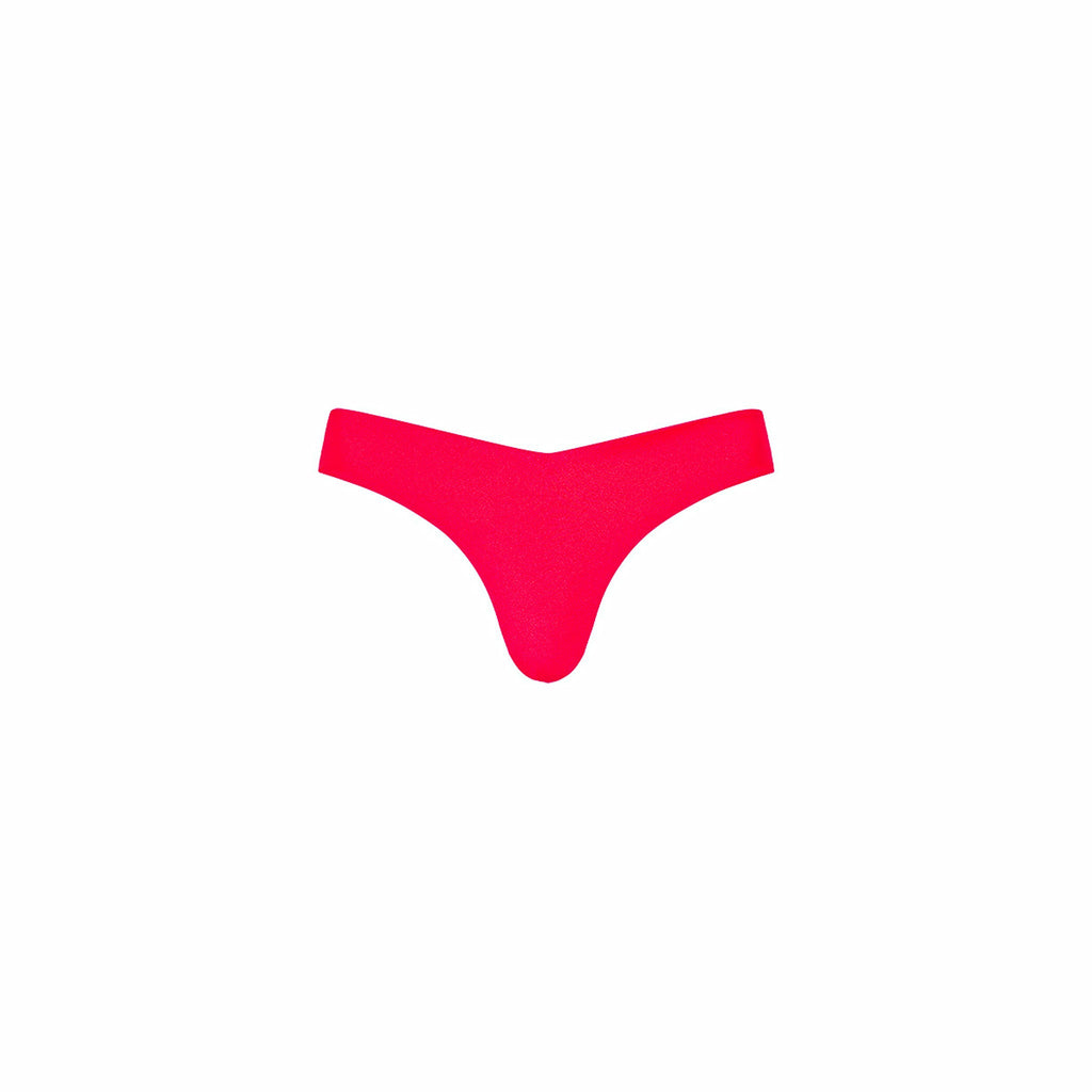 Cheeky V Bikini Bottom - Cherry Crush