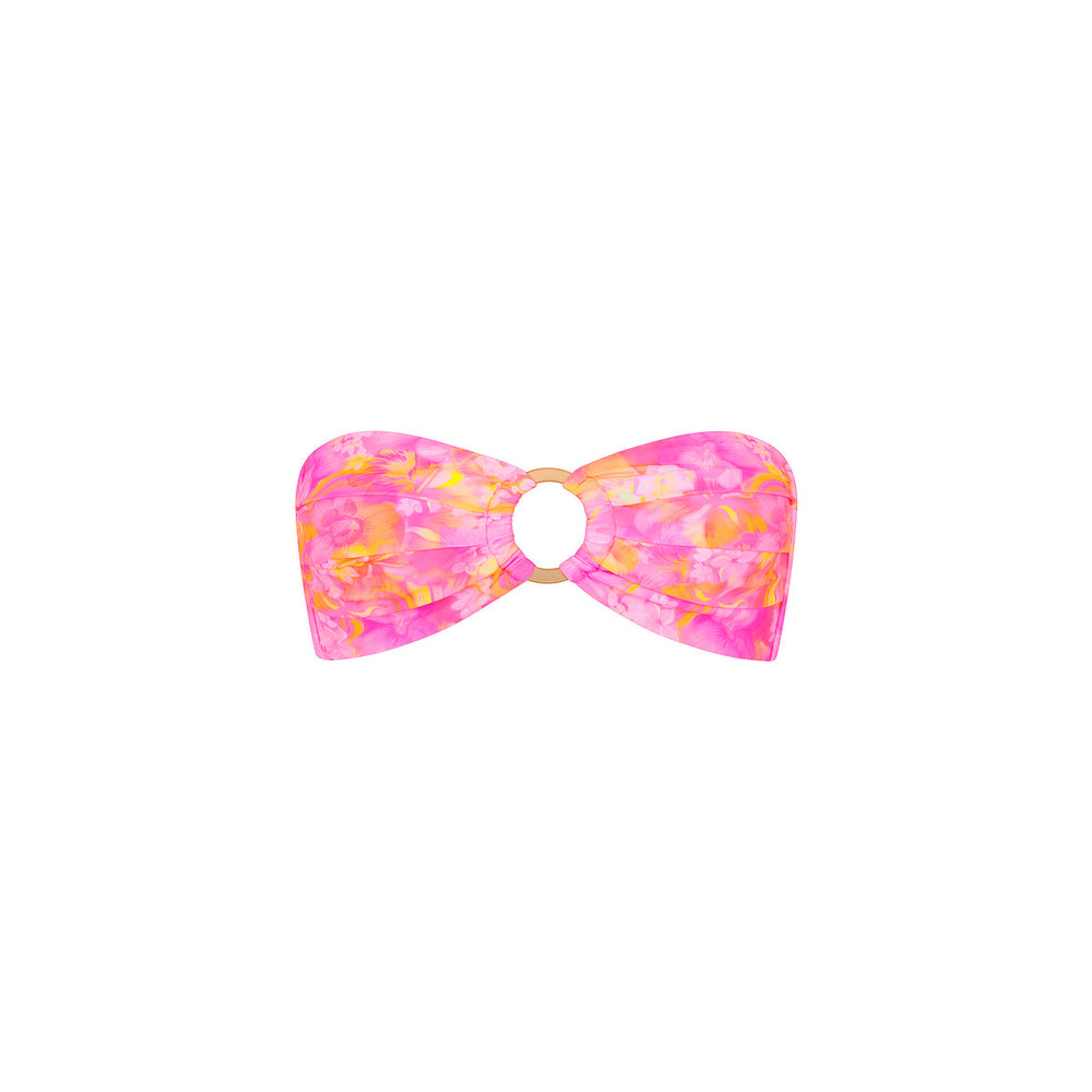 Strapless Bandeau Bikini Top - Petal Pop