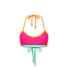 Bind Halter Crop Bikini Top - Passionfruit Punch