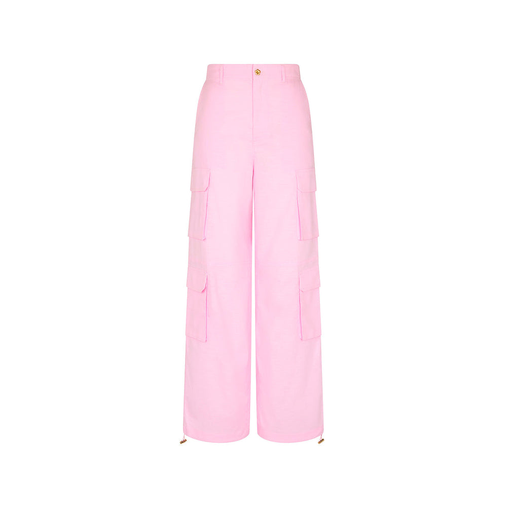 Relaxed Cargo Pants - Pocket Pink