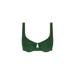 Underwire Tie Back Bikini Top - Jaded Juniper