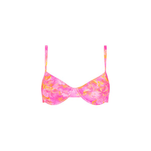 Ditzy Underwire Bra Bikini Top - Petal Pop