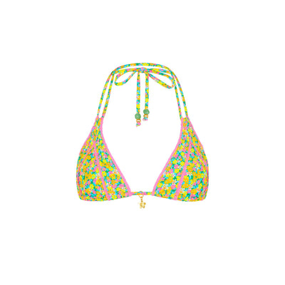 Decorative Panel Halter Bikini Top - Hula Honey