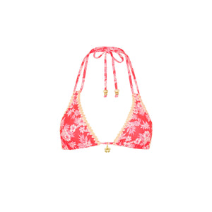 Crochet Halter Bikini Top - Island Punch