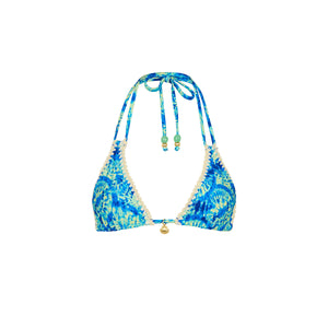Crochet Halter Bikini Top - Tidal Glow