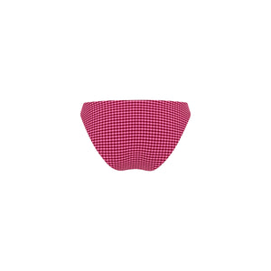 Minimal Full Coverage Bikini Bottom - Cherry Kiss