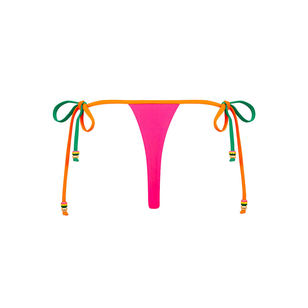 Micro Thong Tie Side Bikini Bottom - Passionfruit Punch