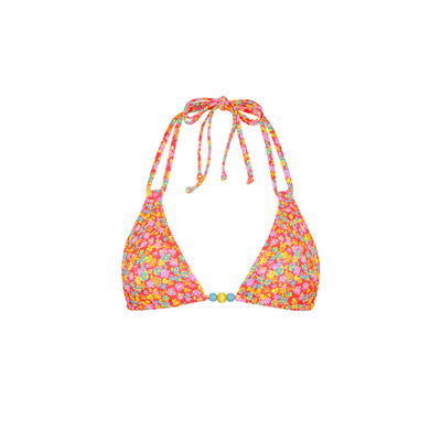 Halter Bralette Bikini Top - Bubble Pop