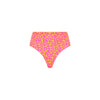 High Hip Cheeky Bikini Bottom - Berry Blush