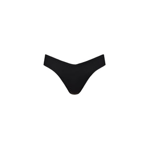 Cheeky V Bikini Bottom - Pitch Black