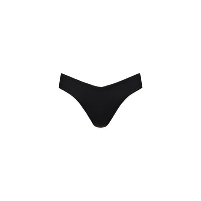 Cheeky V Bikini Bottom - Pitch Black