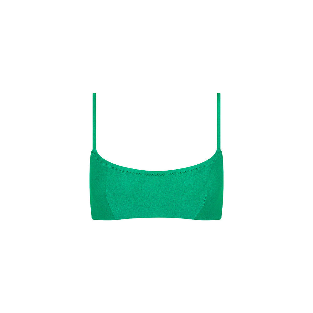 Invisible Underwire Crop Bikini Top - Island Lush