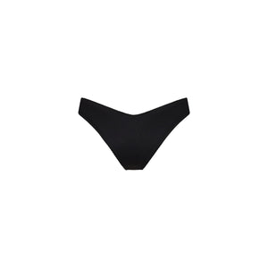 Cheeky V Bikini Bottom - Pitch Black