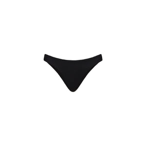 Minimal Full Coverage Bikini Bottom - Pitch Black