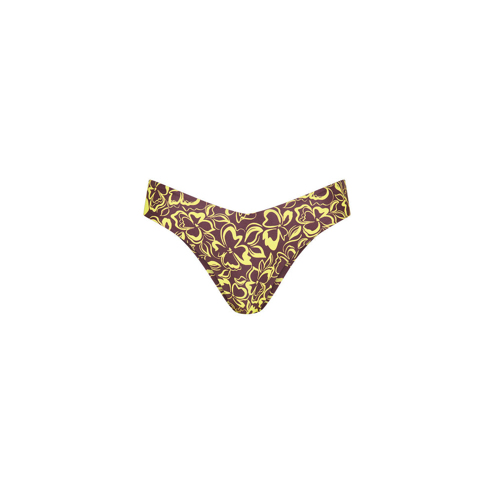 Cheeky V Bikini Bottom - Coconut Kisses