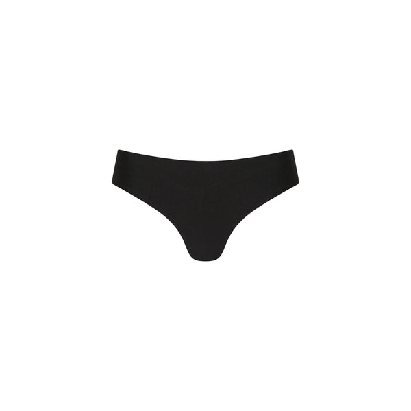Mid-Rise Brazilian Bikini Bottom - Moonlight Black