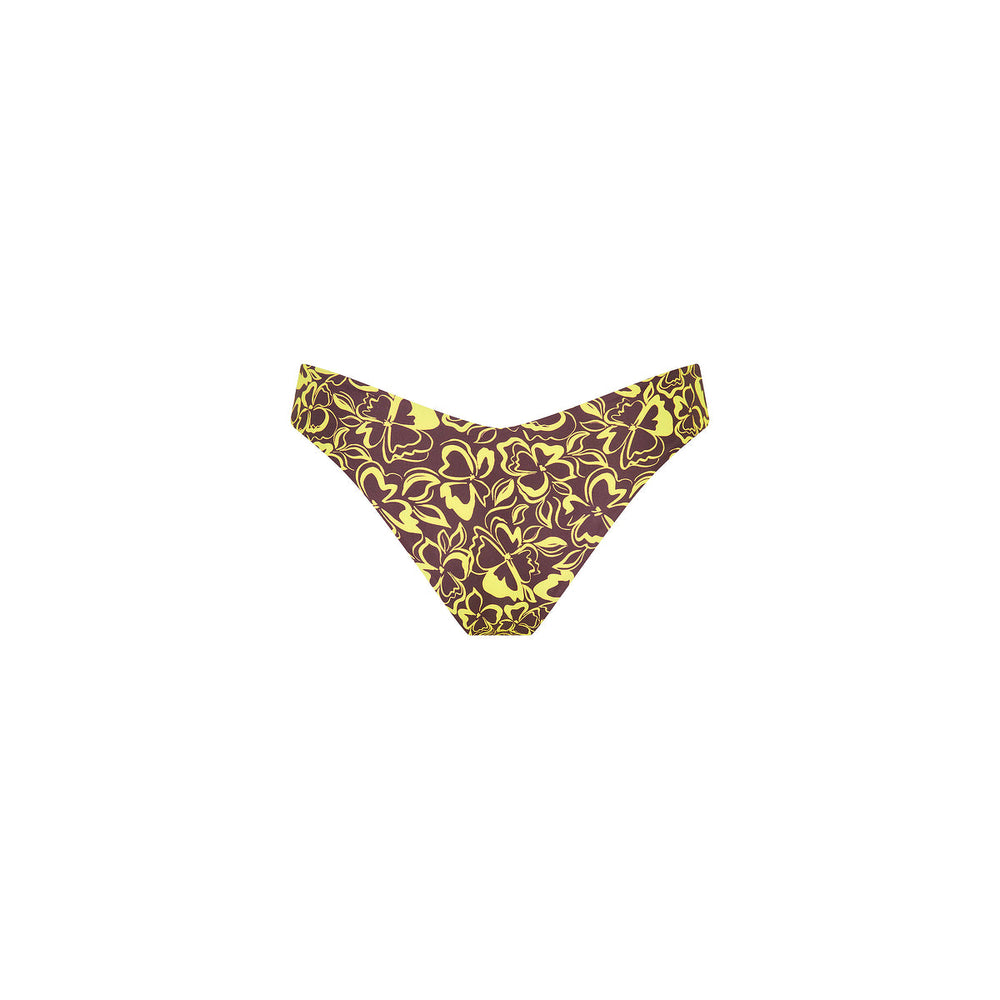 Cheeky V Bikini Bottom - Coconut Kisses