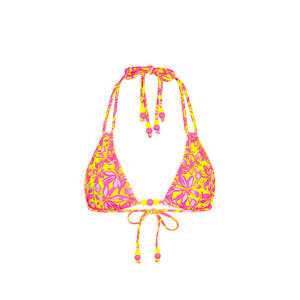 Halter Bralette Bikini Top - Sherbet Skies