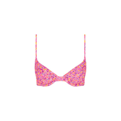 Slim Underwire Bra Bikini Top - Gelato Bloom