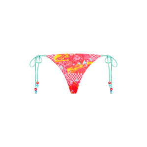 Thong Tie Side Bikini Bottom - Pitstop Paradise