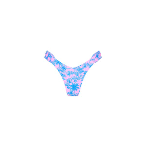 Lettuce Edge Scrunch Thong Bikini Bottom - Paloma