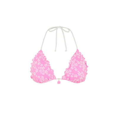 Lettuce Edge Bralette Bikini Top - Sugar Sprinkle