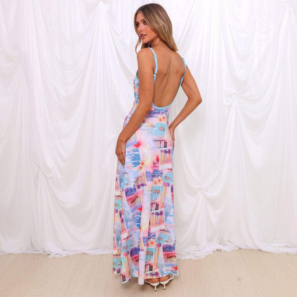Scoop Low Back Maxi Dress - Sunshine Motel
