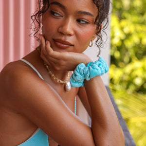 Scrunchie - Calypso Blue