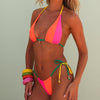 Splice Triangle Bikini Top - Passionfruit Punch