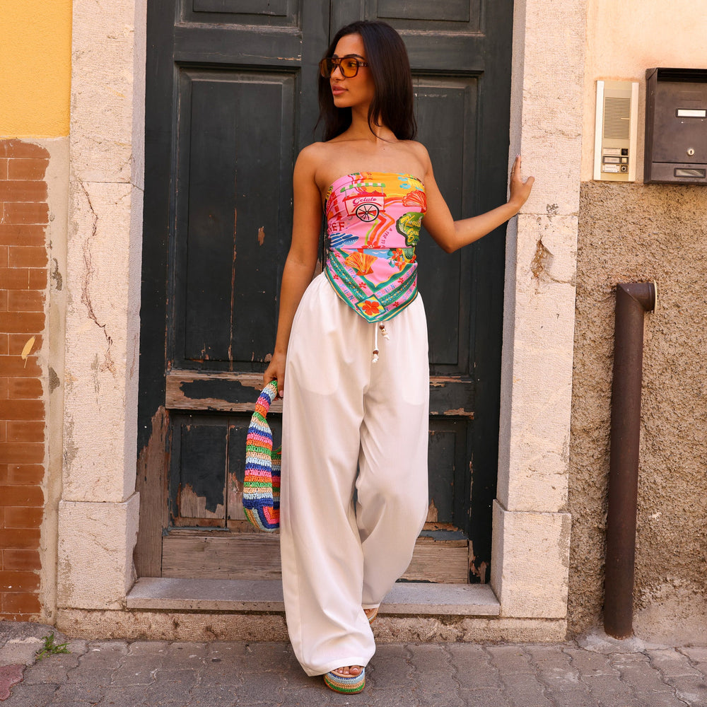 Summer Bandana Scarf Top - Sunlit Spritz