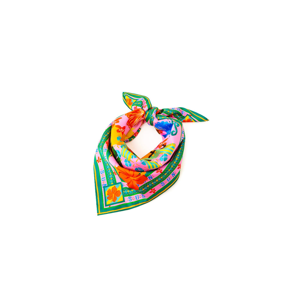 Summer Bandana Scarf Top - Sunlit Spritz