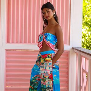 Summer Bandana Scarf Top - Mermaid Cove