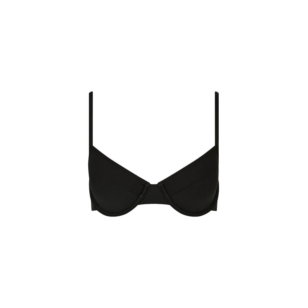 Ditzy Underwire Bra Bikini Top - Twilight Black