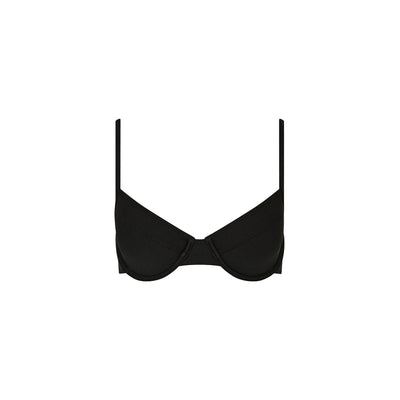 Ditzy Underwire Bra Bikini Top - Twilight Black
