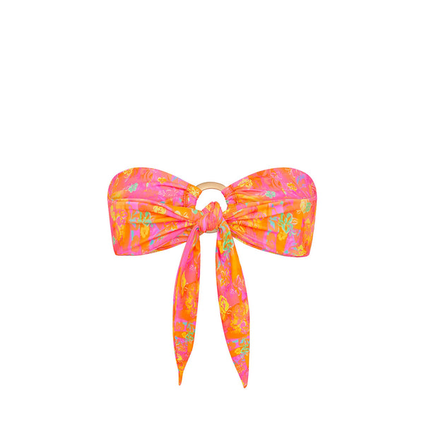 Strapless Bandeau Bikini Top - Sunrise Kiss