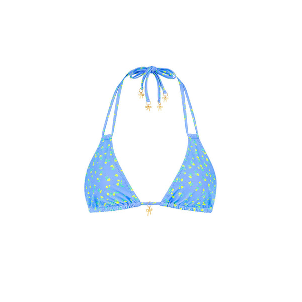 Halter Bralette Bikini Top - Lemon Bloom