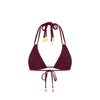 Halter Bralette Bikini Top - Sangria