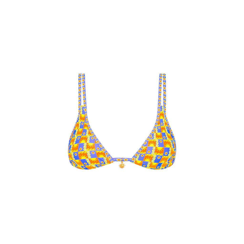 Twin Strap Bralette Bikini Top - Sunburst