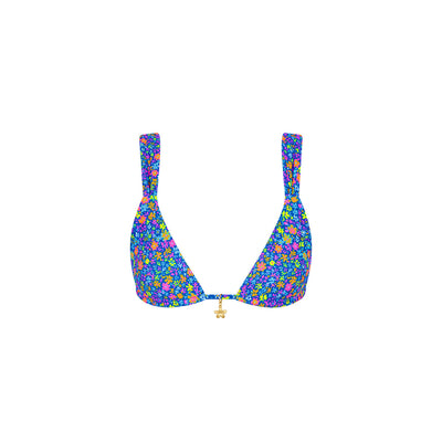 Slide Bralette Bikini Top - Electric Bloom