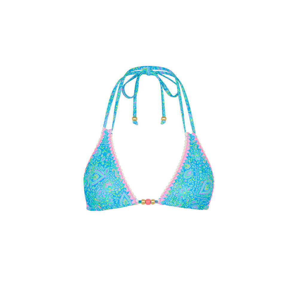 Crochet Halter Bikini Top - Stargaze