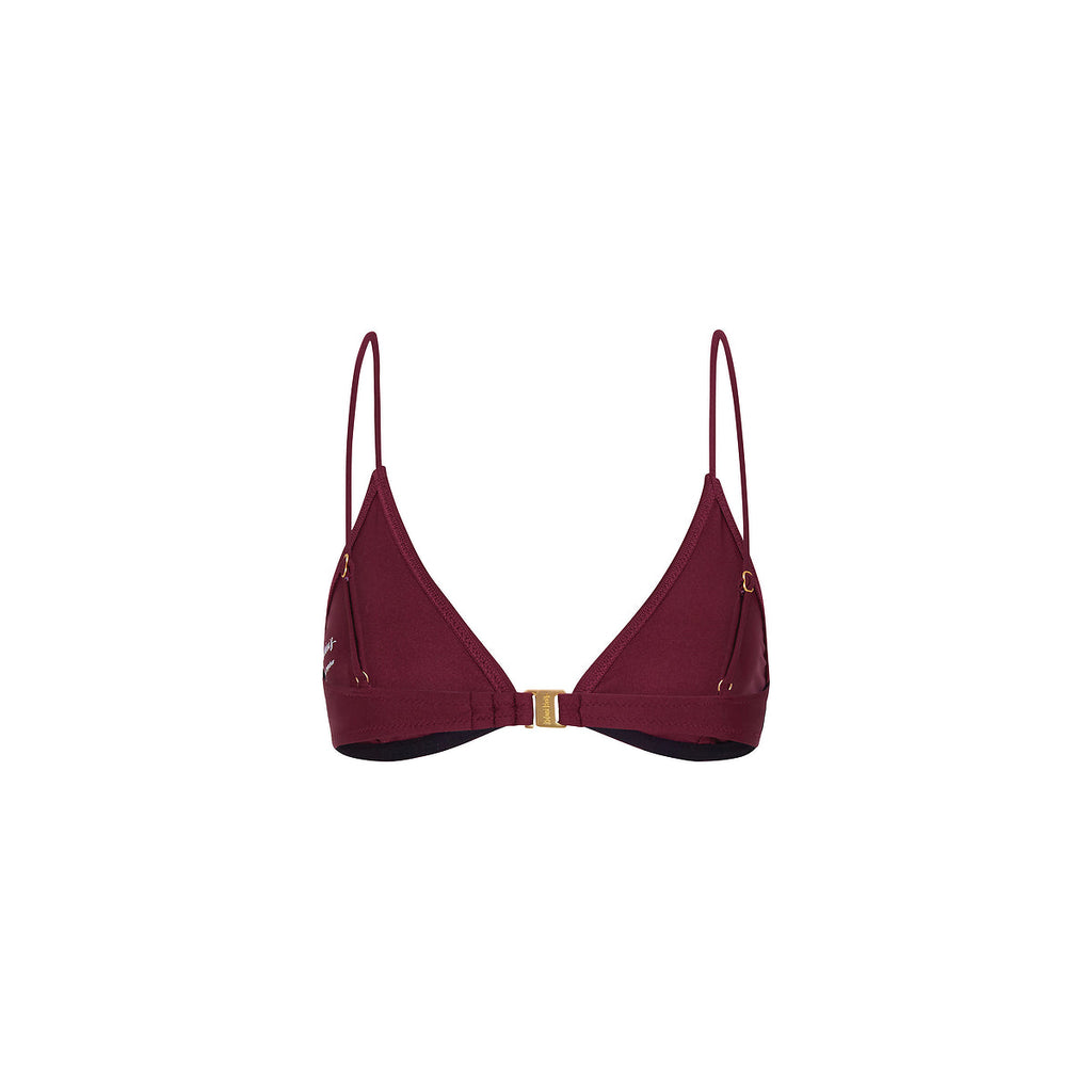 Underwire Triangle B-C Cup Bikini Top - Sangria