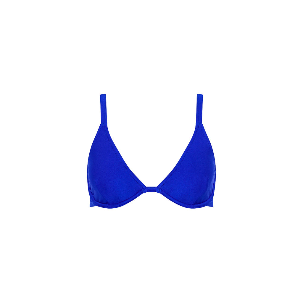Underwire Triangle D+ Cup Bikini Top - Blue Lagoon