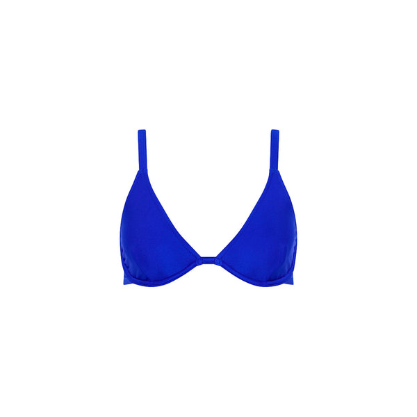 Underwire Triangle D+ Cup Bikini Top - Blue Lagoon