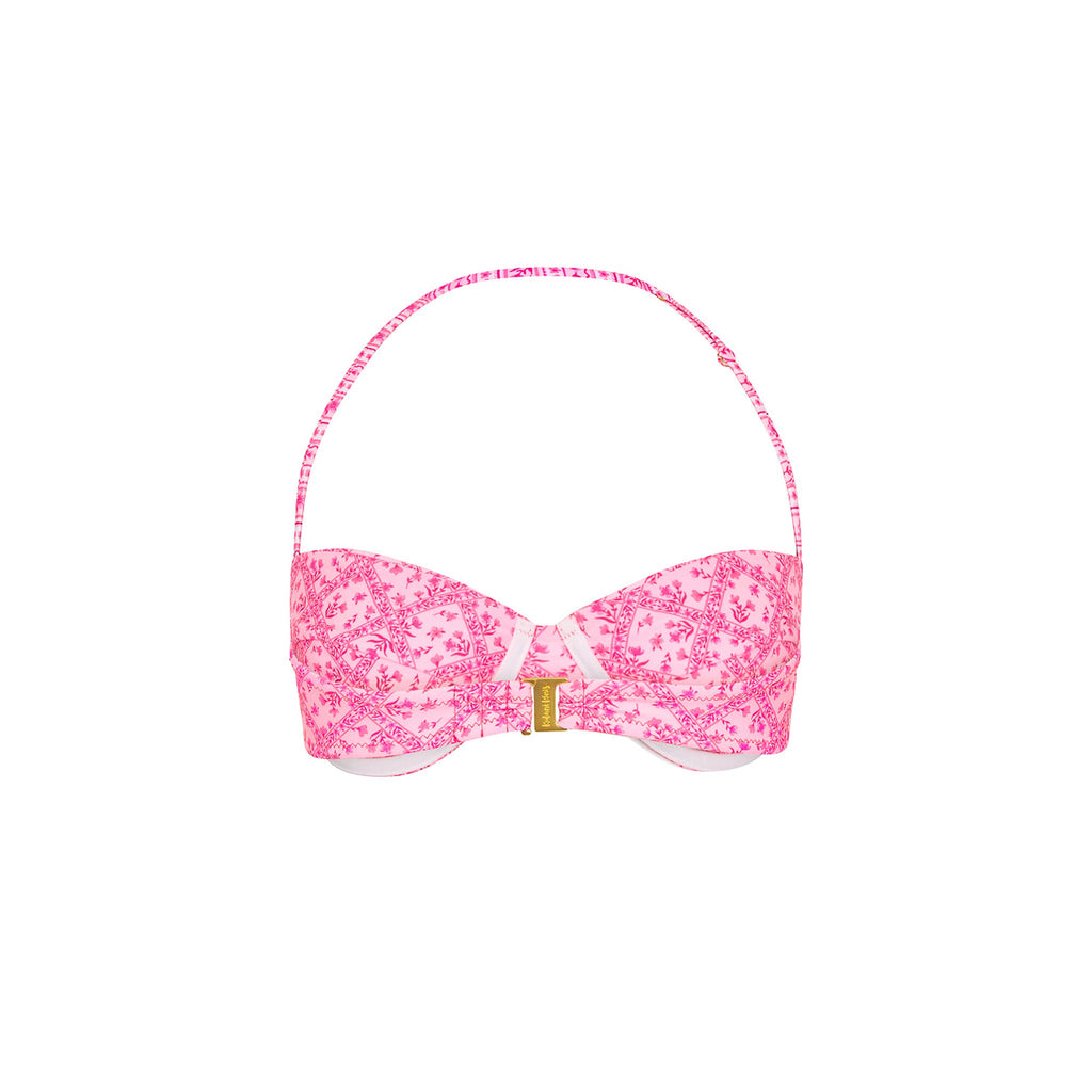 Retro Balconette Bra Bikini Top - Starlight Saloon