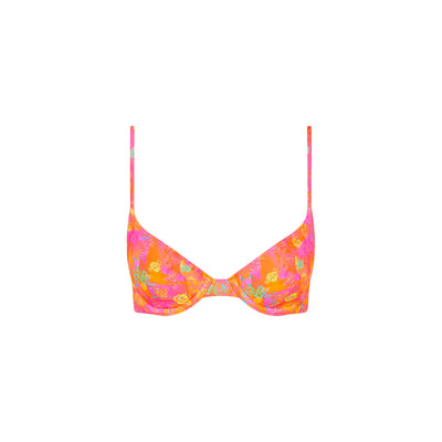 Slim Underwire Bra Bikini Top - Sunrise Kiss