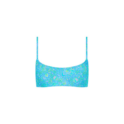Invisible Underwire Crop Bikini Top - Stargaze