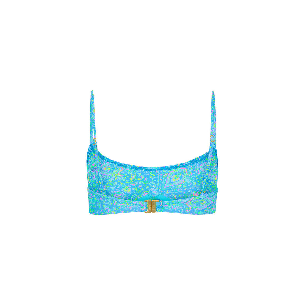 Invisible Underwire Crop Bikini Top - Stargaze