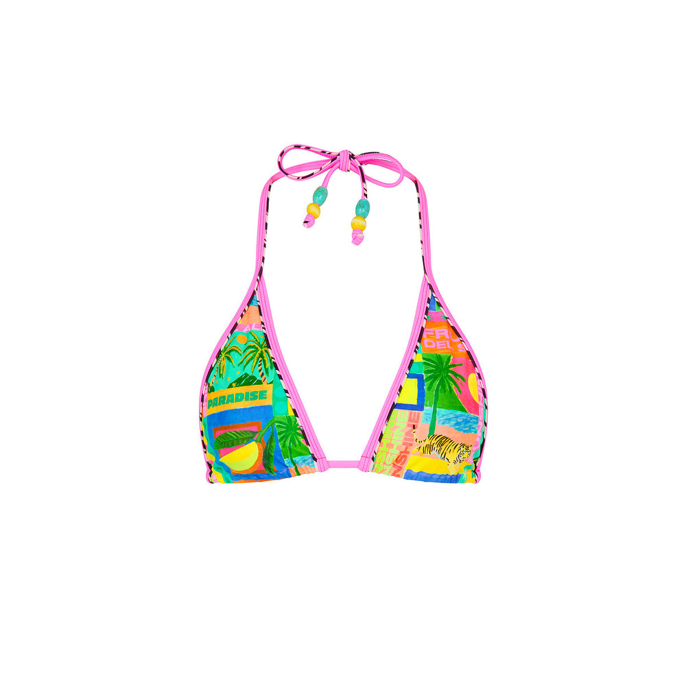 Double Bind Triangle Bikini Top - Sun Honey
